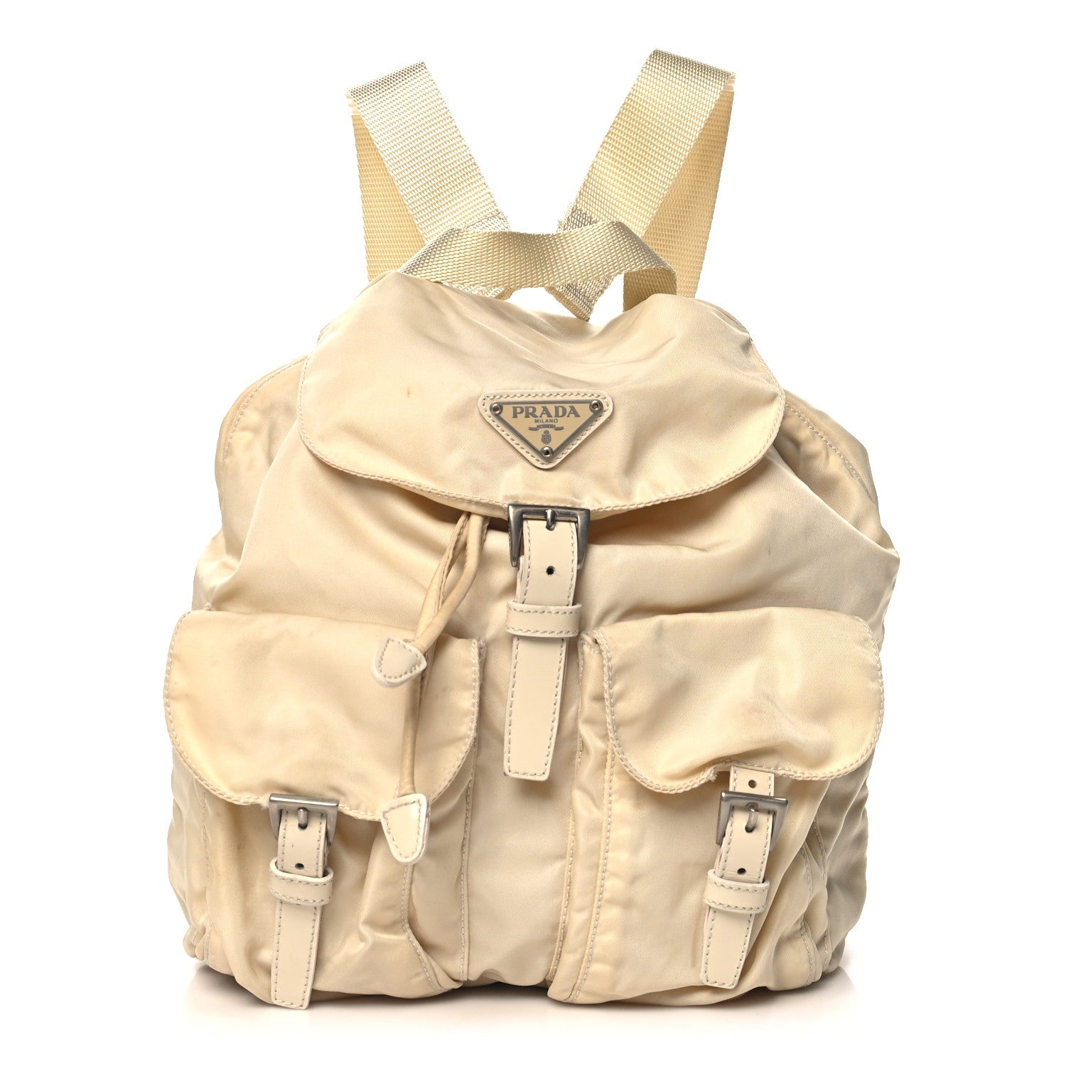 Prada Tessuto Nylon Small Backpack Sabbia 1 of 12