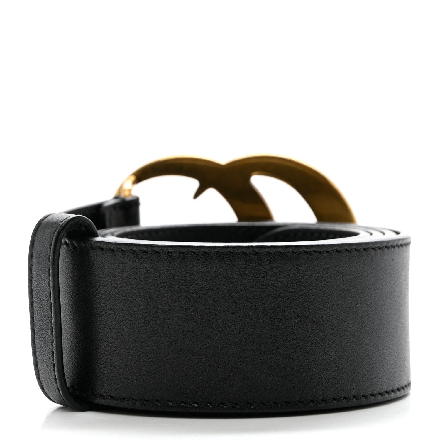 Gucci Calfskin Double G 40mm Belt 80 32 Black 2 of 6