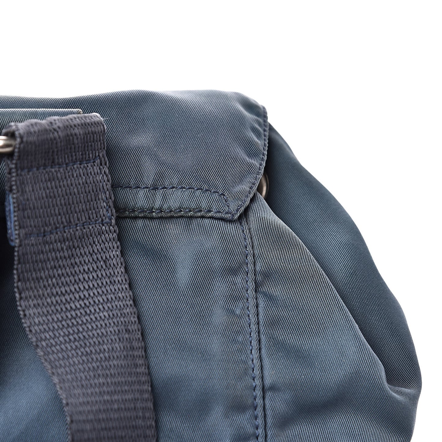 Nylon Vela Cinch Backpack Blue