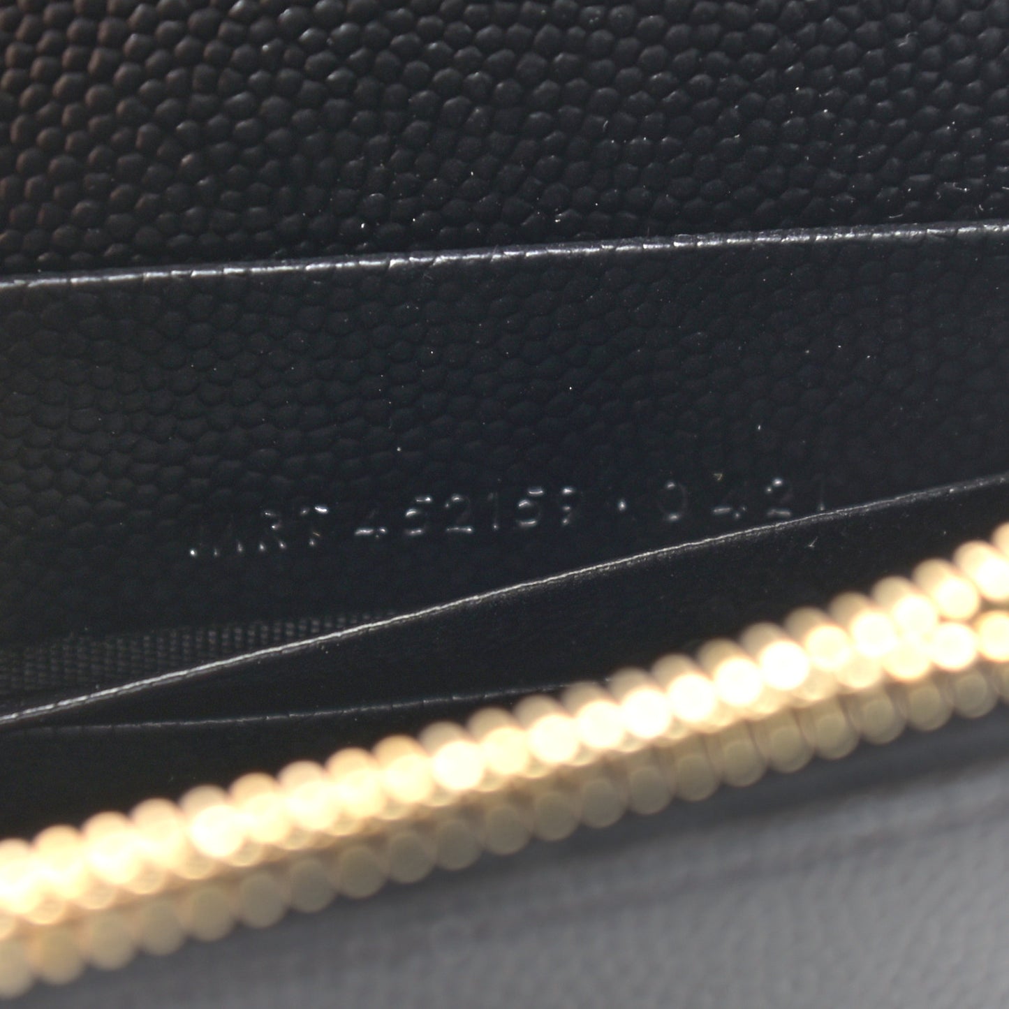 Grain De Poudre Classic Monogram Kate Tassel Chain Wallet Black