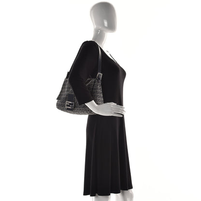 Fendi Zucchino Mama Baguette Navy 4 of 17