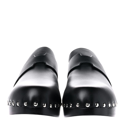 Hermes Calfskin Calya Mules 40 Black 2 of 10