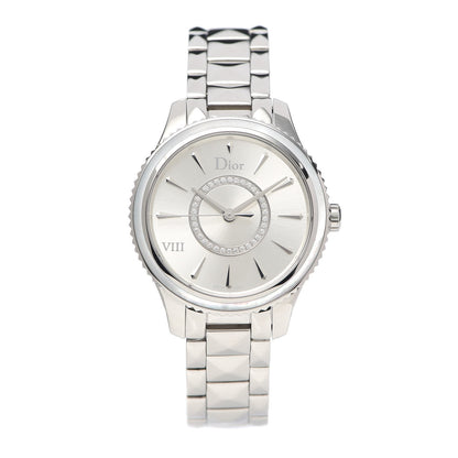 Christian Dior Stainless Steel Diamond 32mm Dior VIII Montaigne Quartz Watch 1 of 6