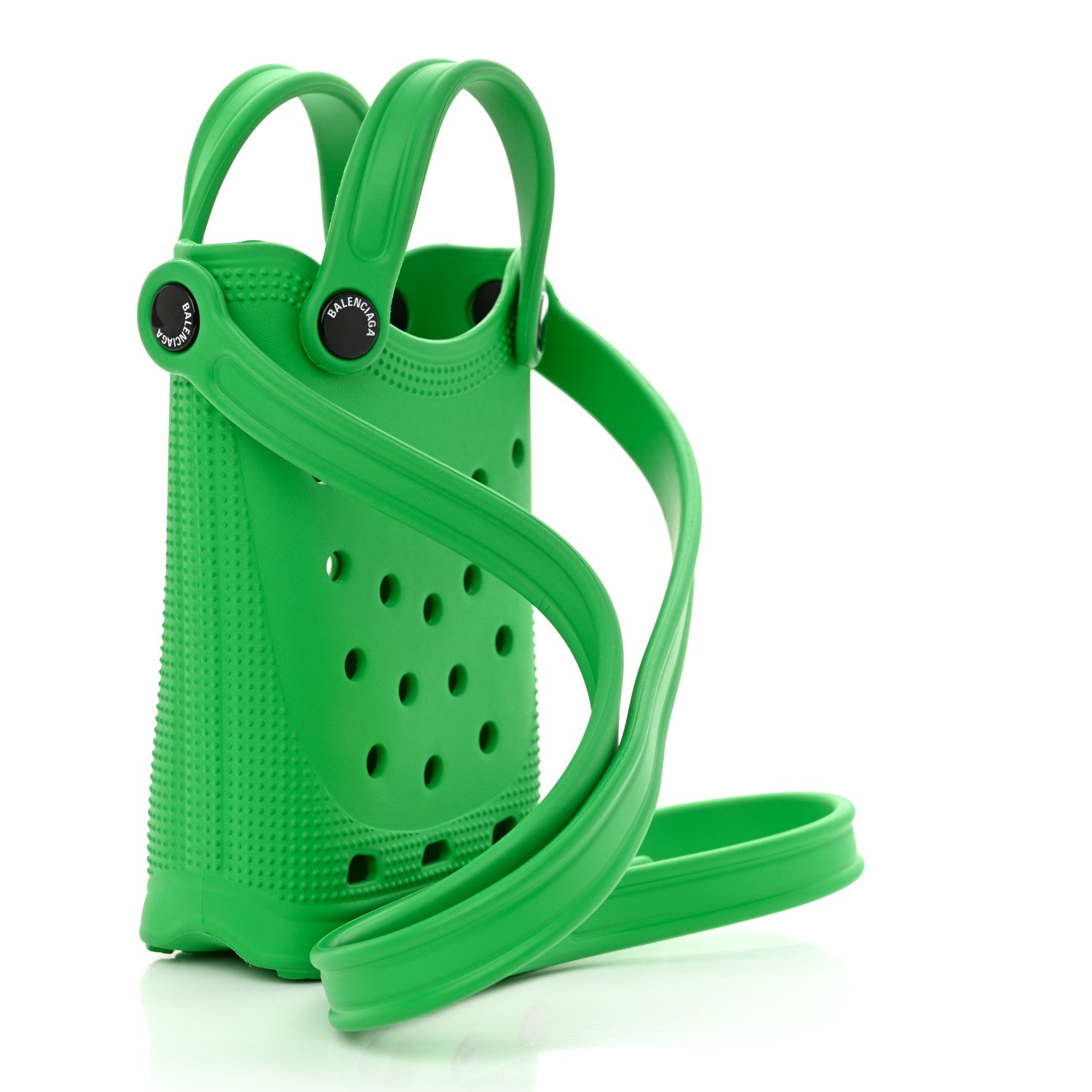 Balenciaga X CROCS Rubber Phone Holder with Strap Green 3 of 10