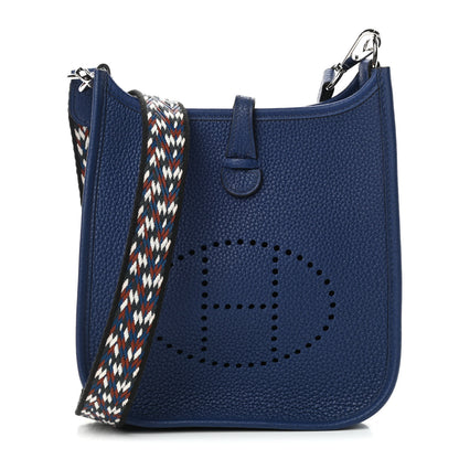 Hermes Taurillon Maurice Zigzag Evelyne TPM Bleu Saphir Bleu Zellige Indigo Black 1 of 11