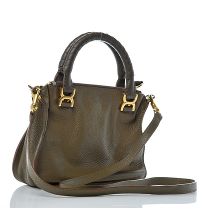 Chloe Calfskin Baby Marcie Satchel Anchor Grey 3 of 12