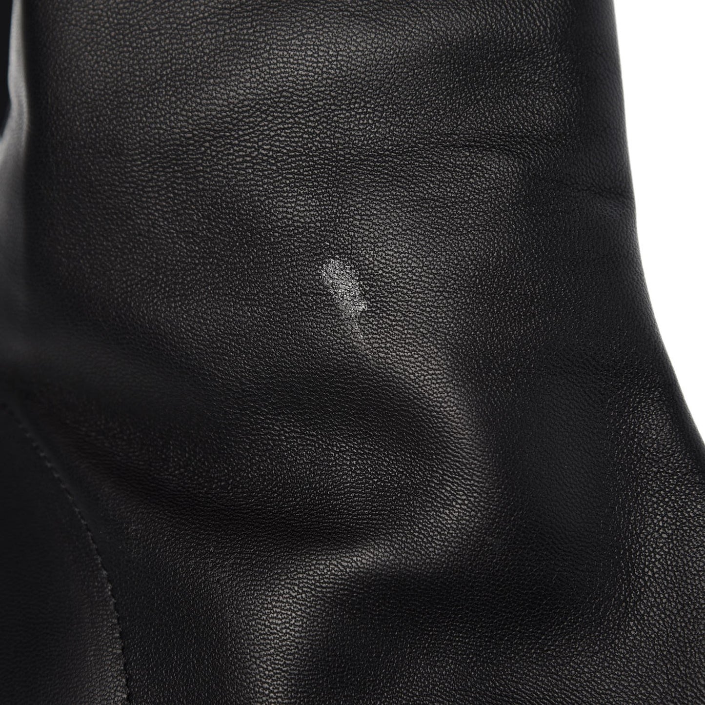 Lambskin CC Cap Toe Boots 37.5 Black