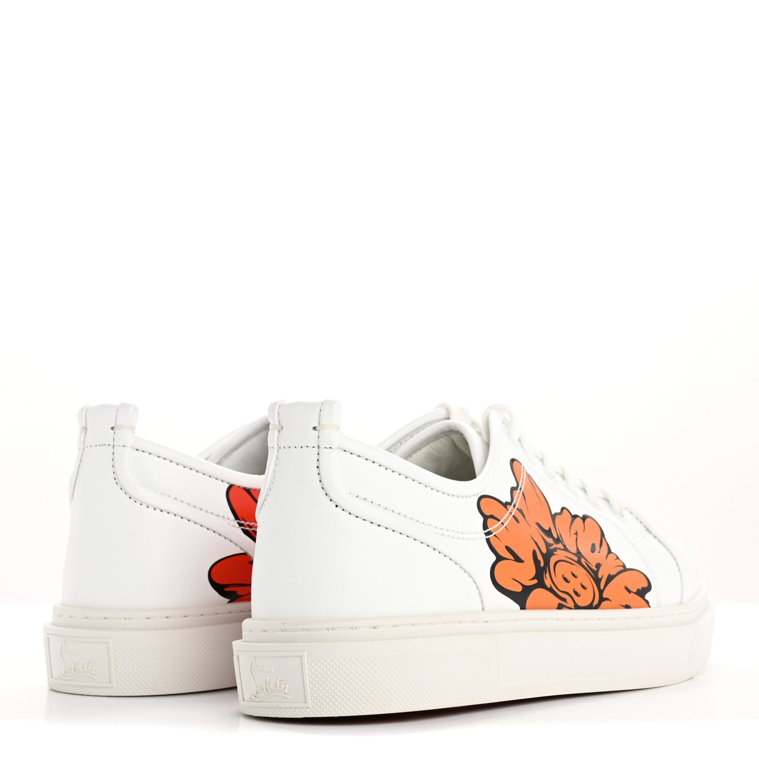 Christian Louboutin x Shun Sudo Adolon Junior Button Flower Low Top Mens Sneaker 40.5 White Multicolor 5 of 12