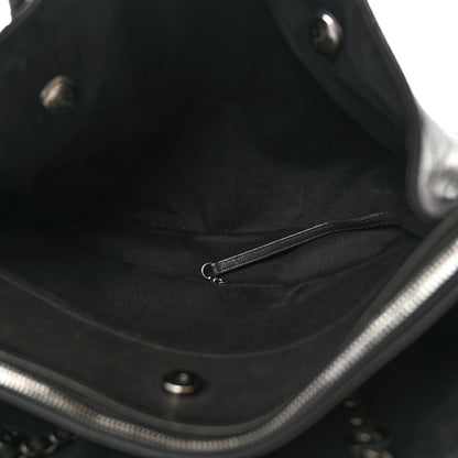 Chanel Grained Vegetal Calfskin Urban Shopping Tote Black 5 of 15