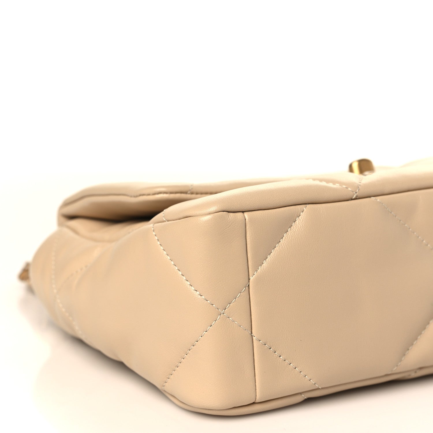 Chanel Lambskin Quilted Medium Chanel 19 Flap Beige 8 of 10