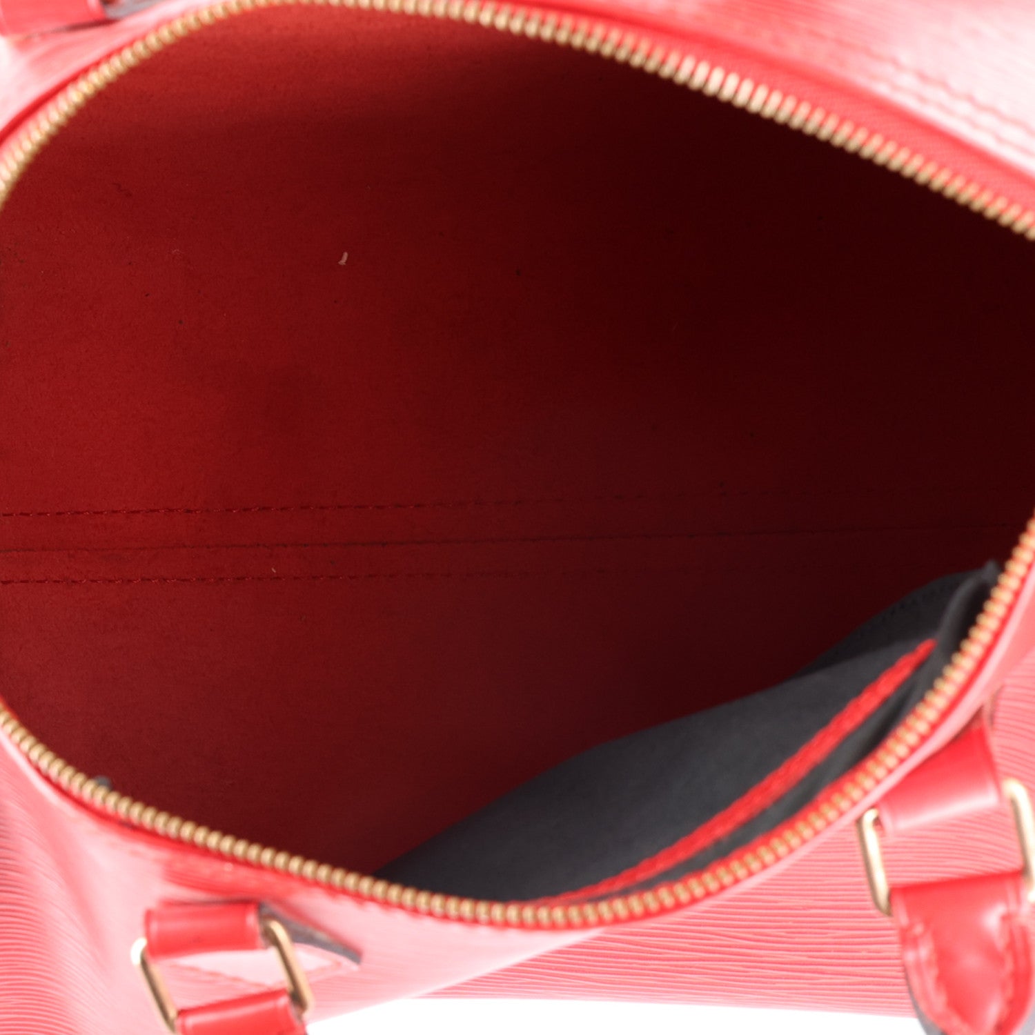 Louis Vuitton Epi Speedy 30 Castillan Red 5 of 12