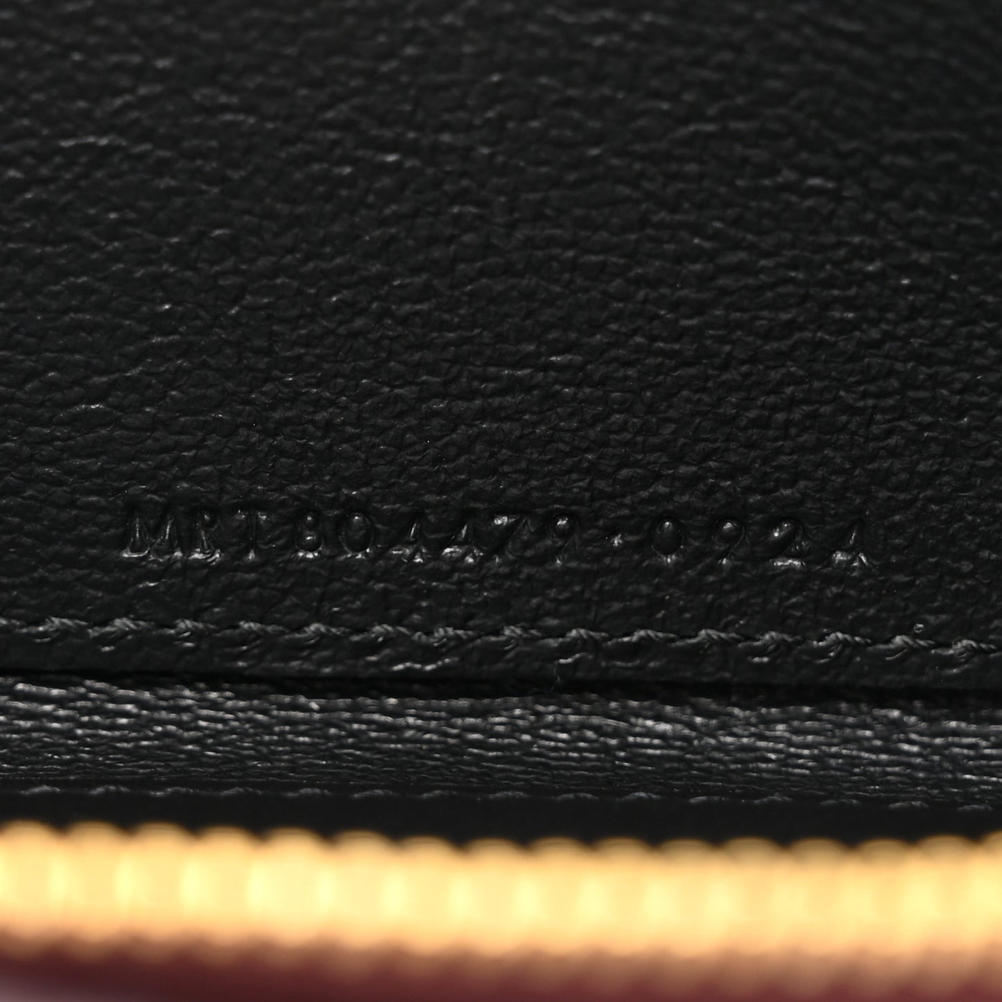 Patent Matelasse Chevron Monogram Cassandre Compact Zip Around Card Wallet Dark Red Wine