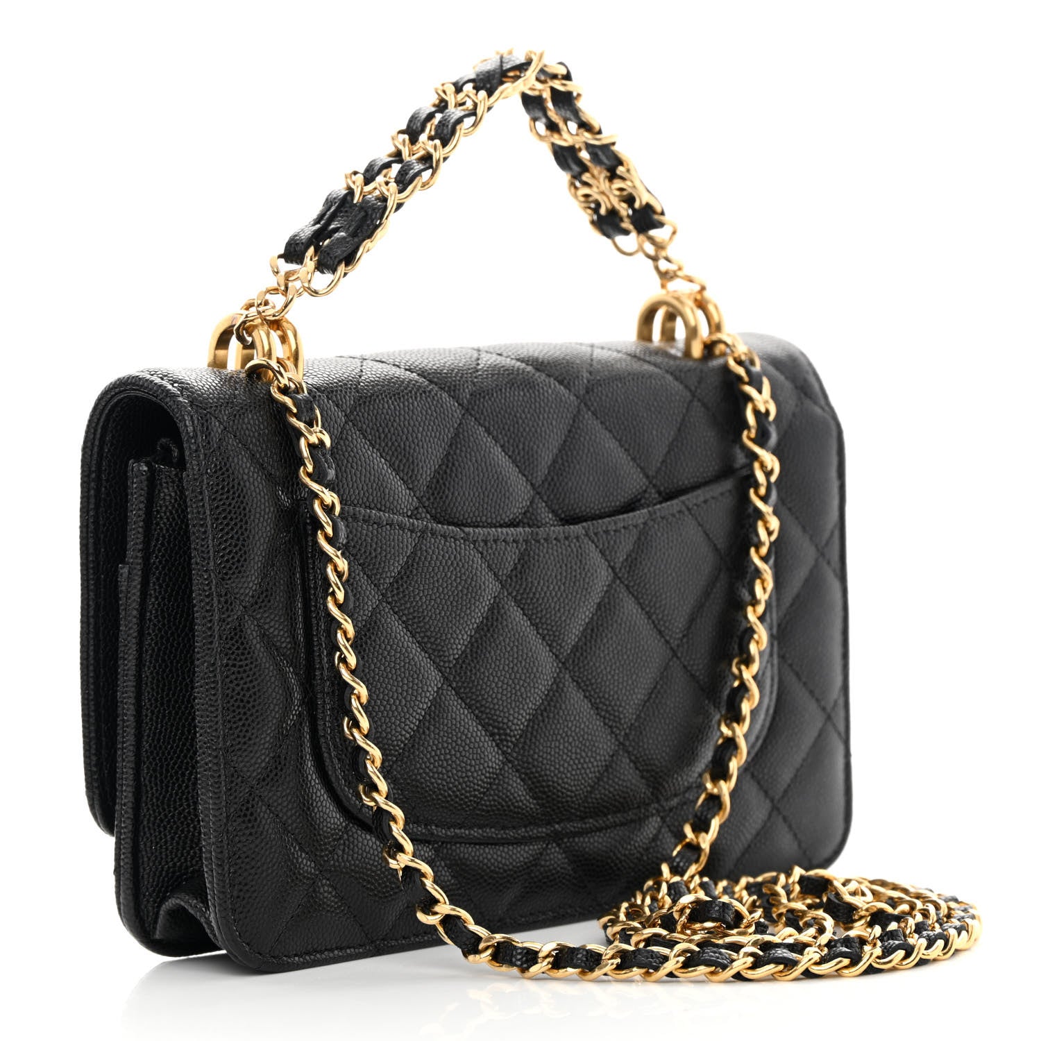 Chanel Caviar Quilted Coco First Wallet On Chain WOC Black 3 of 13
