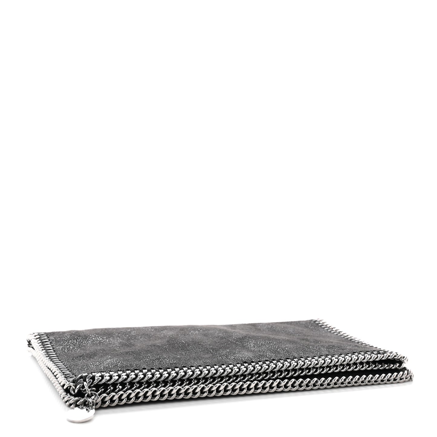 Shaggy Deer Falabella Fold Over Clutch Black