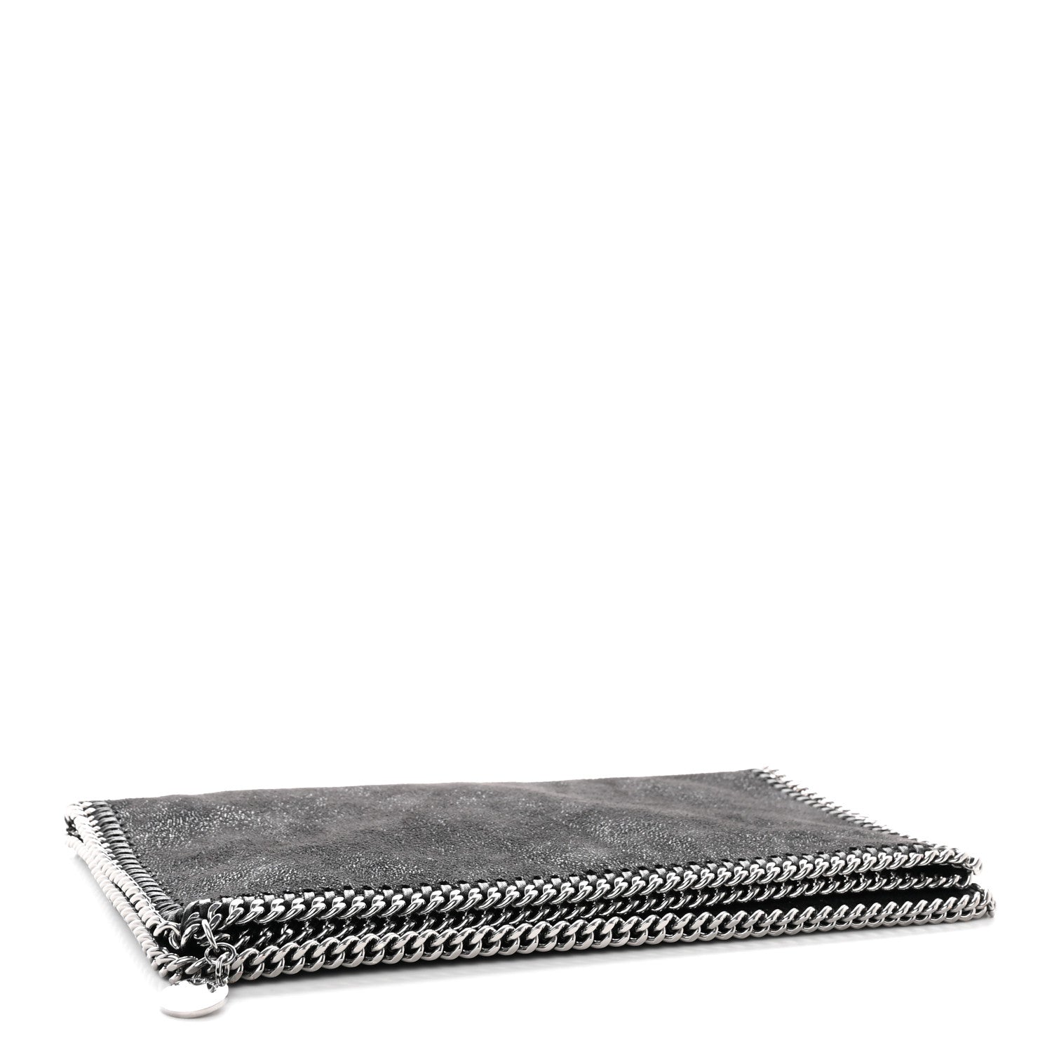 Stella McCartney Shaggy Deer Falabella Fold Over Clutch Black 4 of 11