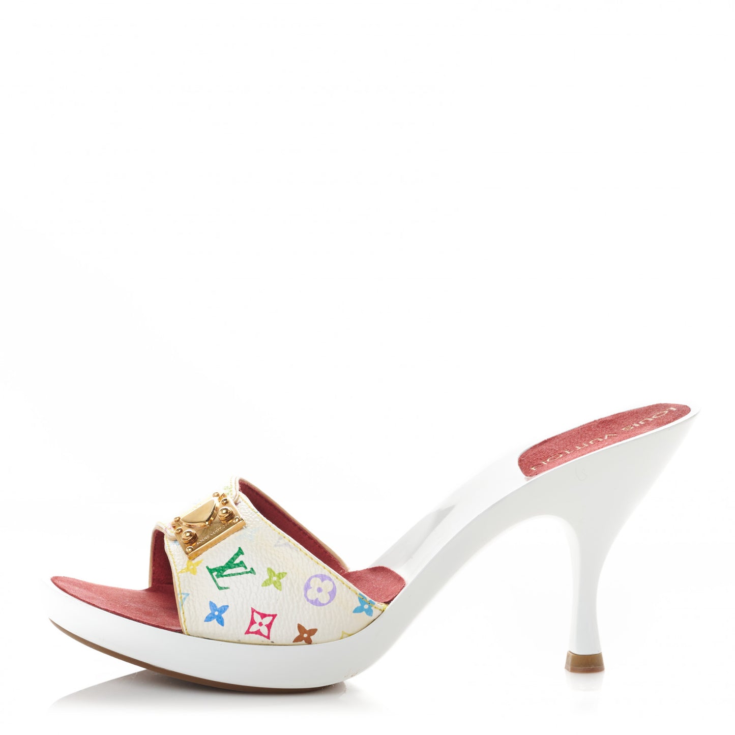 Monogram Multicolor Sandal Mule 35 White