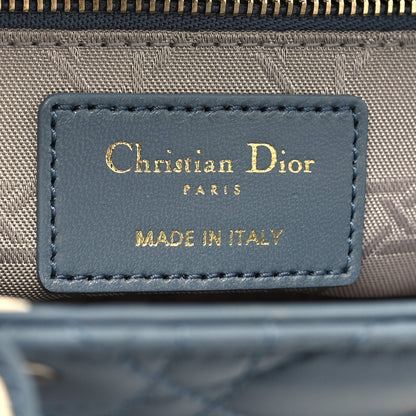 Christian Dior Lambskin Cannage Small Lucky Badges My Lady Dior Cloud Blue 11 of 12