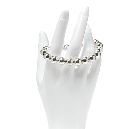 Tiffany Sterling Silver 10mm HardWear Ball Bracelet 2 of 7