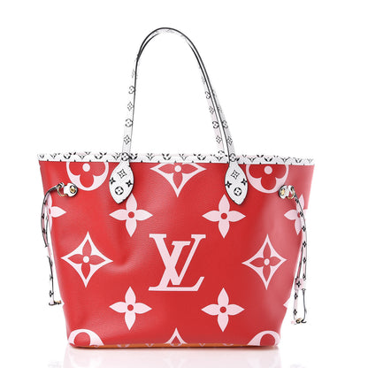 Louis Vuitton Monogram Giant Neverfull MM Rouge 3 of 9