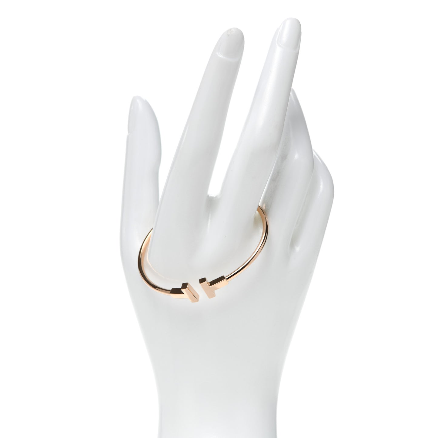 18K Rose Gold T Wire Bracelet