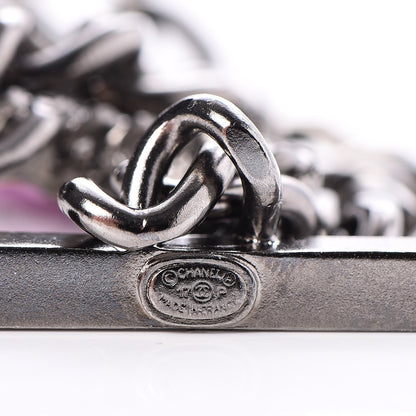 Chanel Ruthenium Enamel Crystal Pearl Necklace 6 of 6