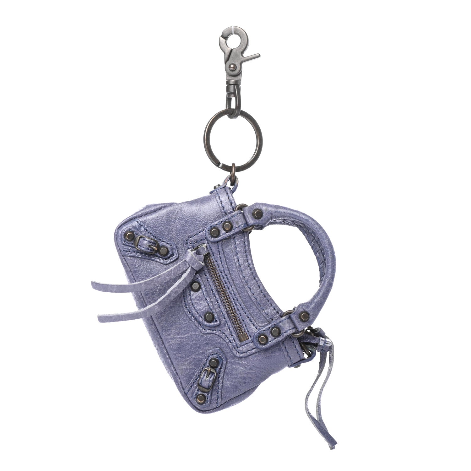Balenciaga Agneau Classic Hardware Mini First Bag Charm Bleu Cobalt Bleu Electric 1 of 5