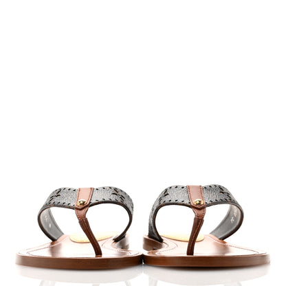 Louis Vuitton Monogram Sunny Flat Thong Sandals 36 Brown 2 of 10