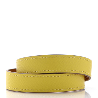 Hermes Epsom Kelly Double Tour Bracelet XS Lime 3 of 6