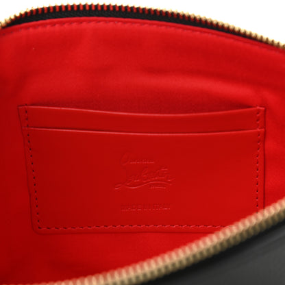 Christian Louboutin Calfskin Loubila Chain Clutch Black 6 of 9