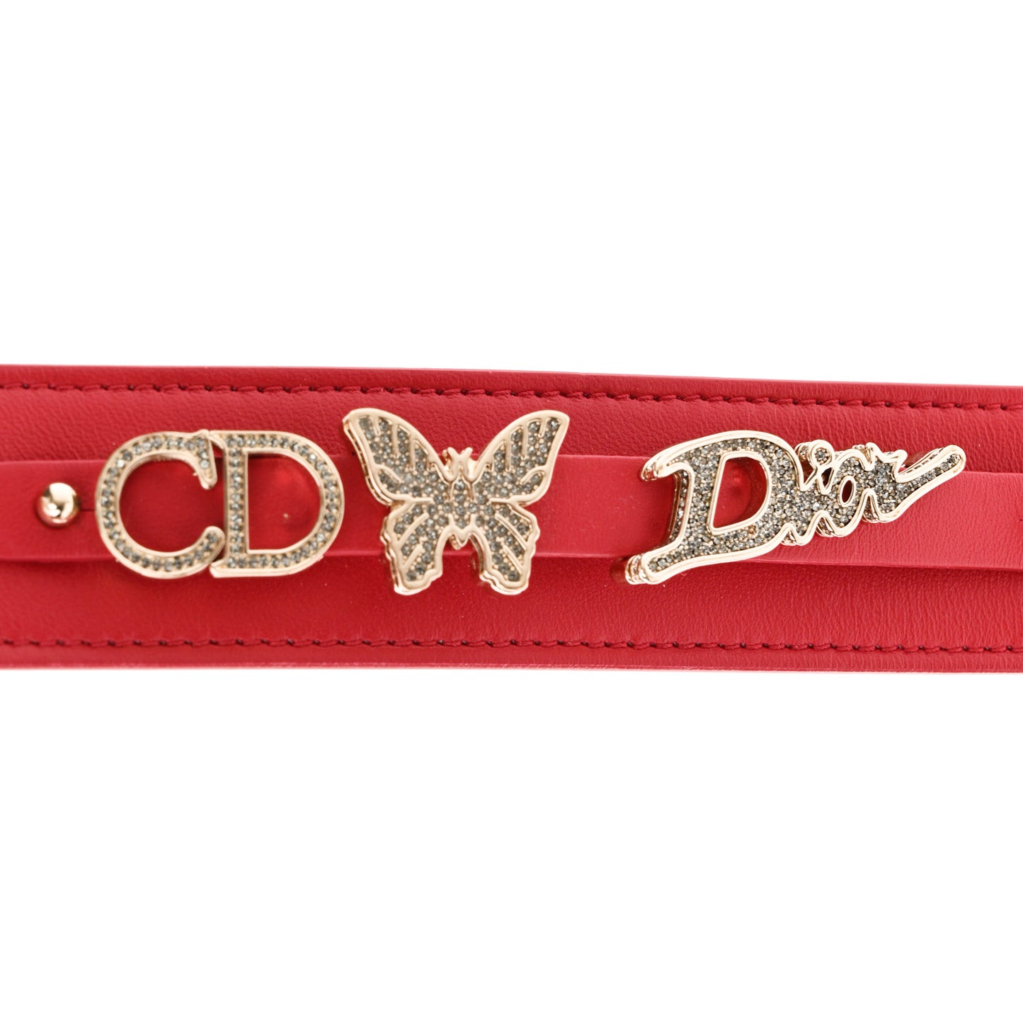 Lambskin Cannage Small My ABCDior Lady Dior Red
