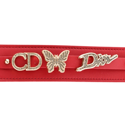 Christian Dior Lambskin Cannage Small My ABCDior Lady Dior Red 9 of 12
