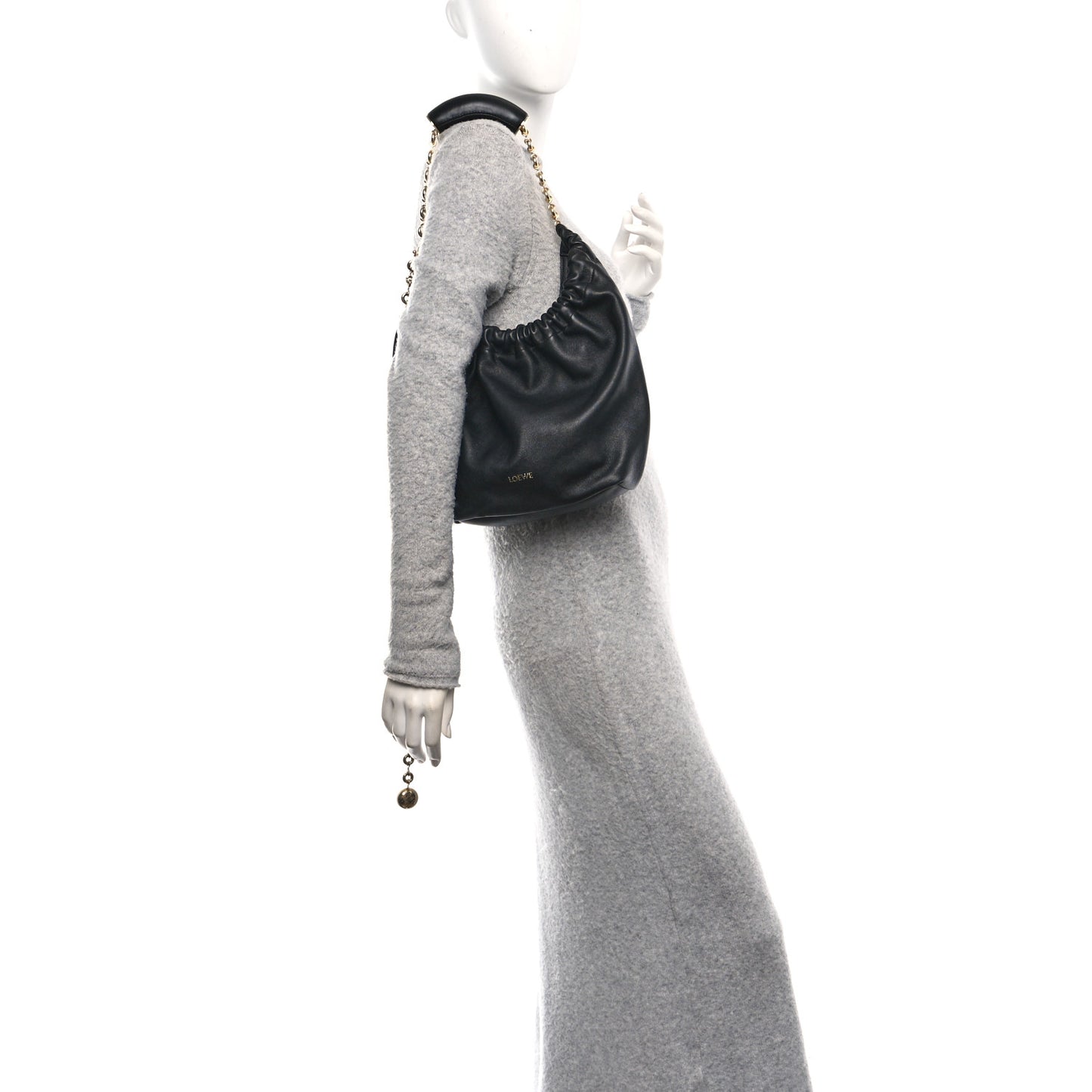 Nappa Small Squeeze Bag Black