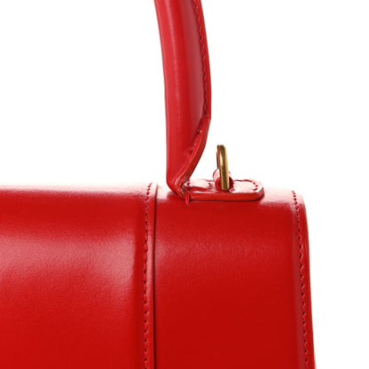 Balenciaga Shiny Box Calfskin Medium Hourglass Top Handle Bag Bright Red 10 of 11