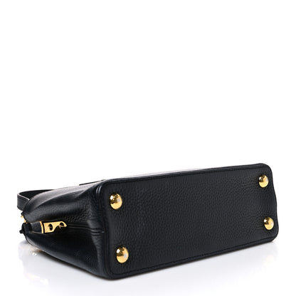 Louis Vuitton Taurillon Capucines BB Black 4 of 9