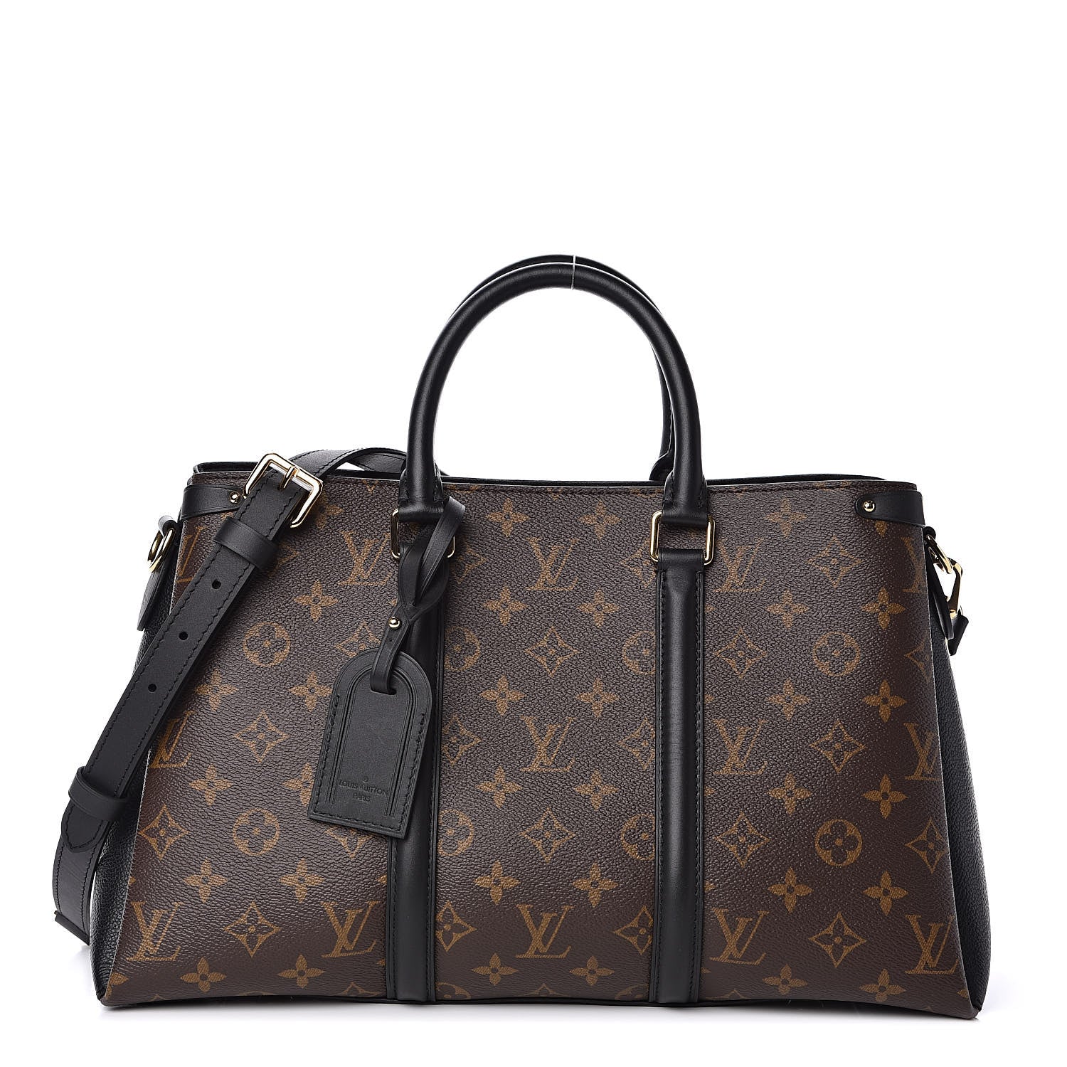 Louis Vuitton Monogram Soufflot MM Black 1 of 9