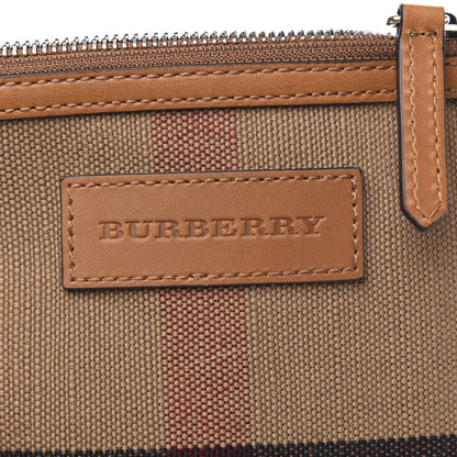Burberry Canvas Mega Check Medium Ashby Tassel Crossbody Saddle Brown 9 of 9
