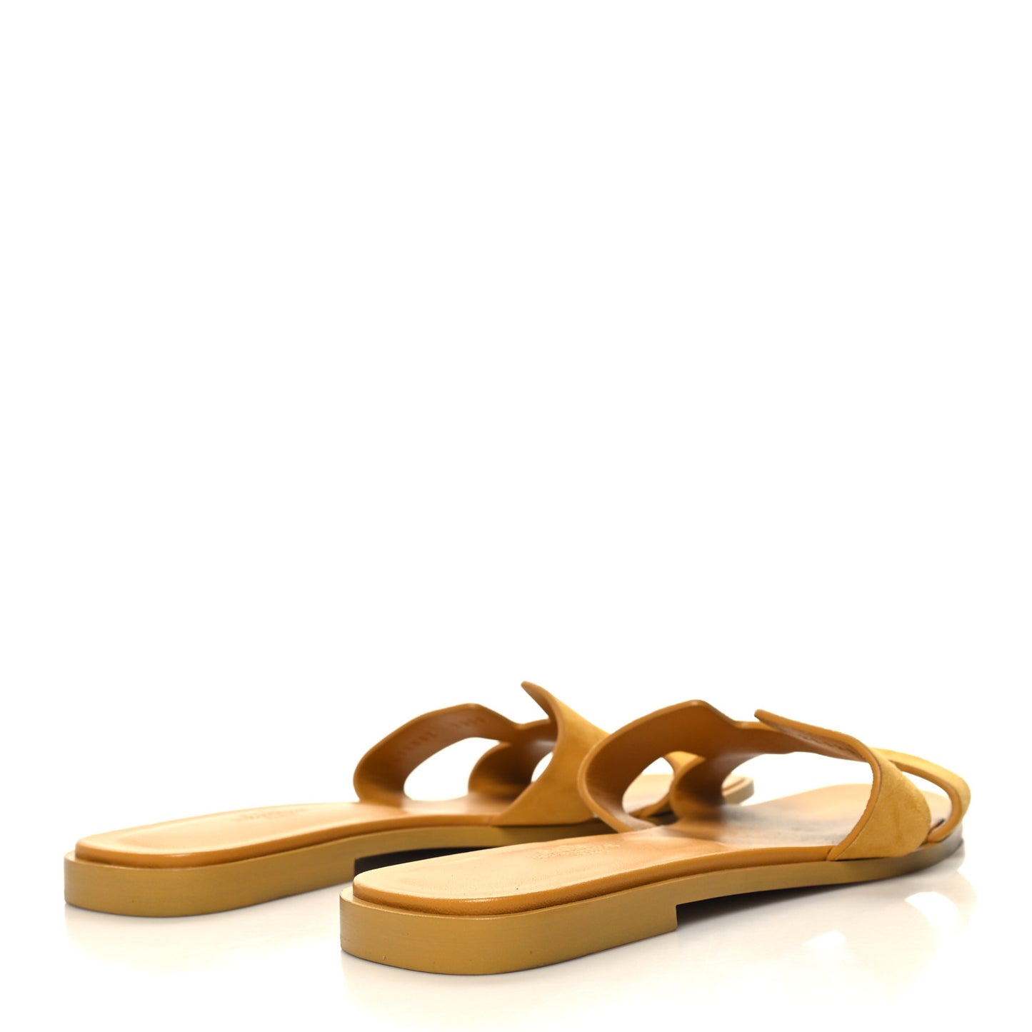 Suede Goatskin Oran Sandals 39.5 Jaune Sable