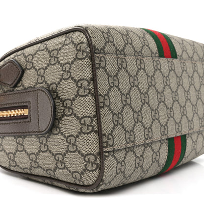 Gucci GG Supreme Monogram Web Small Ophidia Boston Beige New Acero 9 of 10