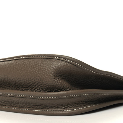 Hermes Taurillon Clemence Evelyne III PM Etoupe 10 of 10