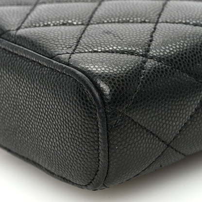 Chanel Caviar Quilted Phone Holder With Chain Black 10 of 10