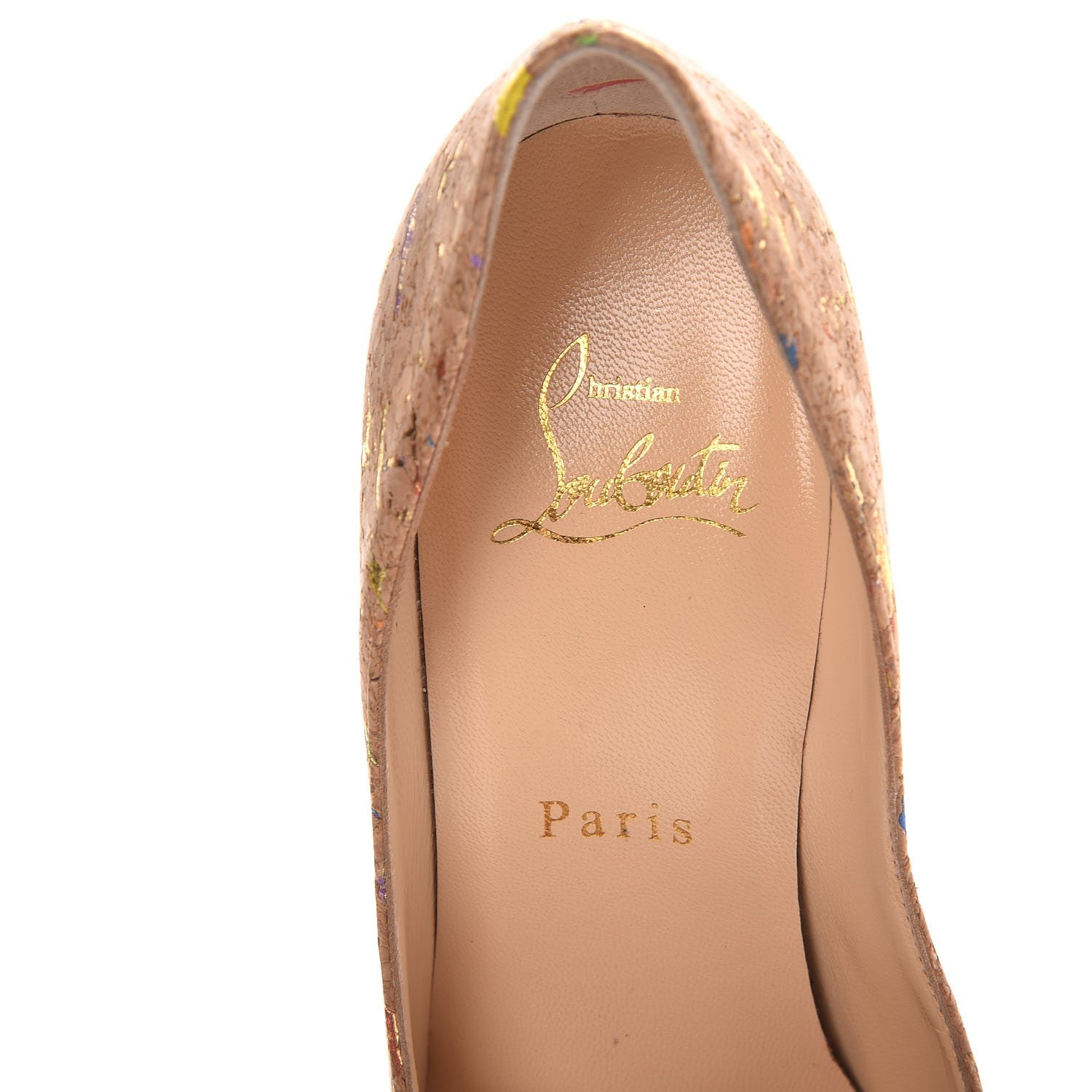 Christian Louboutin Liege Lame Decoltish 100 Pumps 35.5 Multicolor 7 of 9