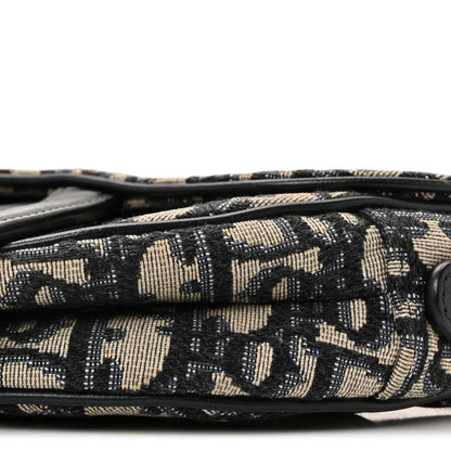 Christian Dior Oblique Mini Saddle Bag Blue 9 of 9