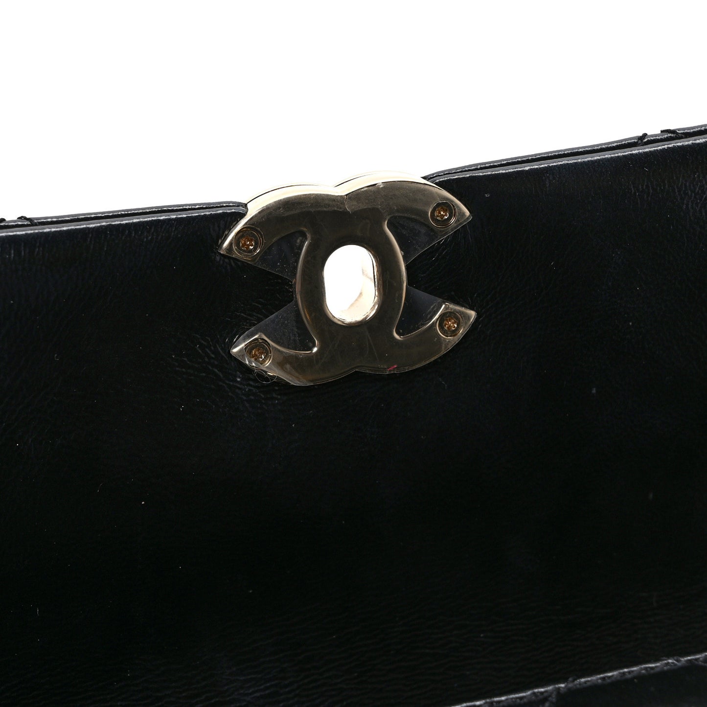 Shiny Lambskin Quilted Mini Coco Trip Flap Bag Black