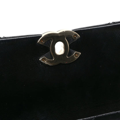 Chanel Shiny Lambskin Quilted Mini Coco Trip Flap Bag Black 11 of 12