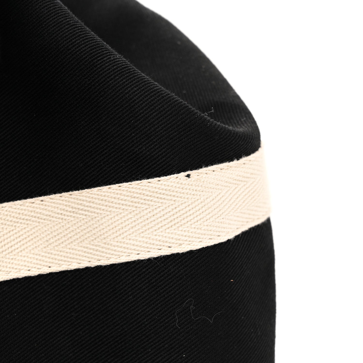 Saint Laurent Canvas Rive Gauche Drawstring Backpack Black White 12 of 15