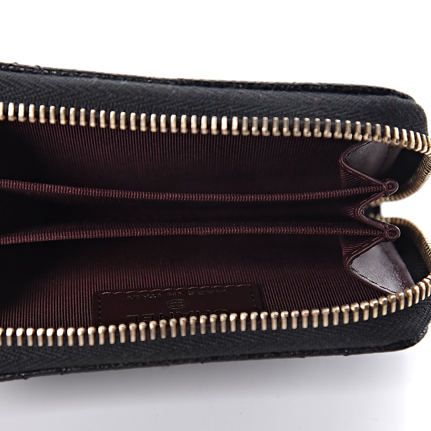 Chanel Caviar Quilted Zip Coin Purse Black 5 of 8
