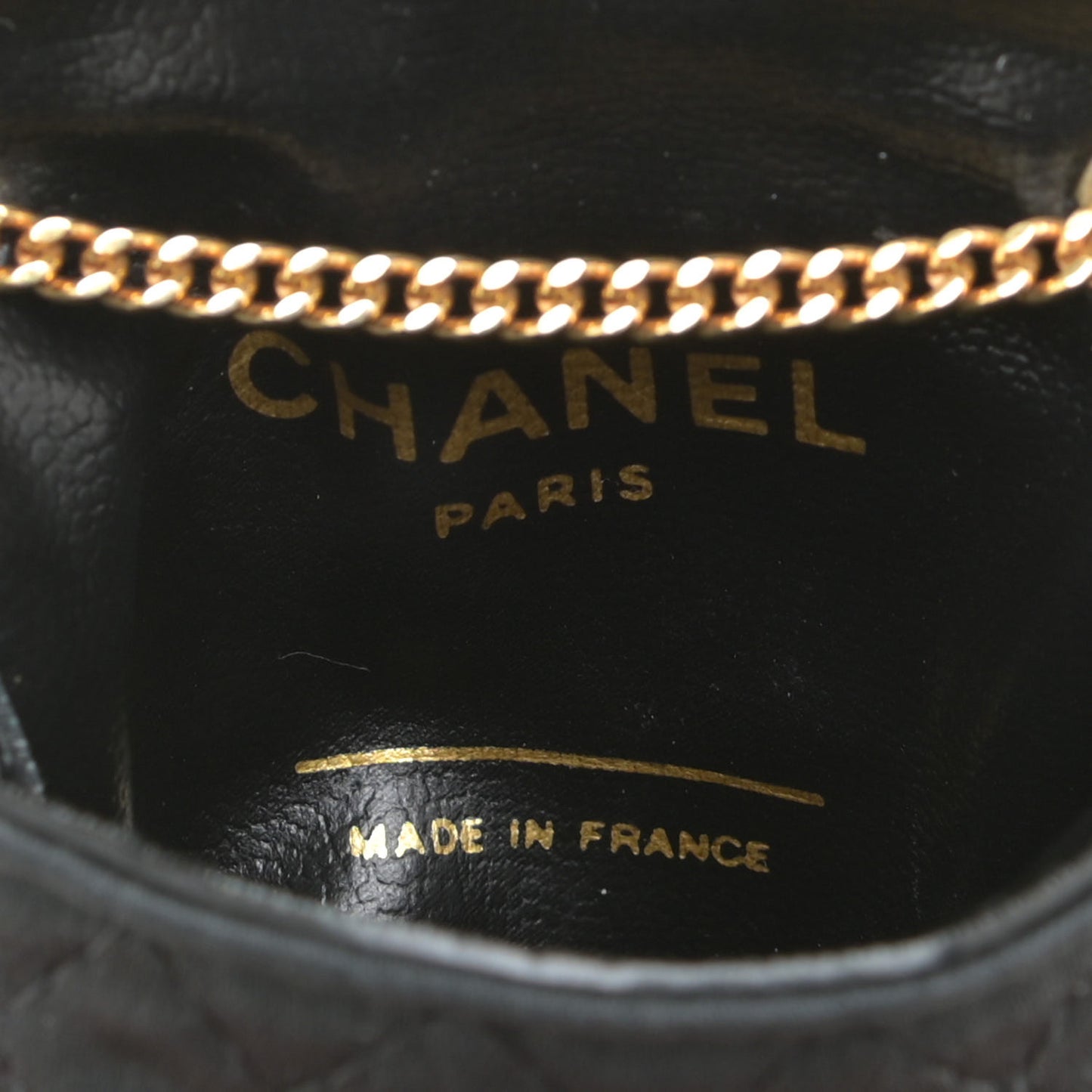 Grosgrain Quilted Micro Flap Bag Black
