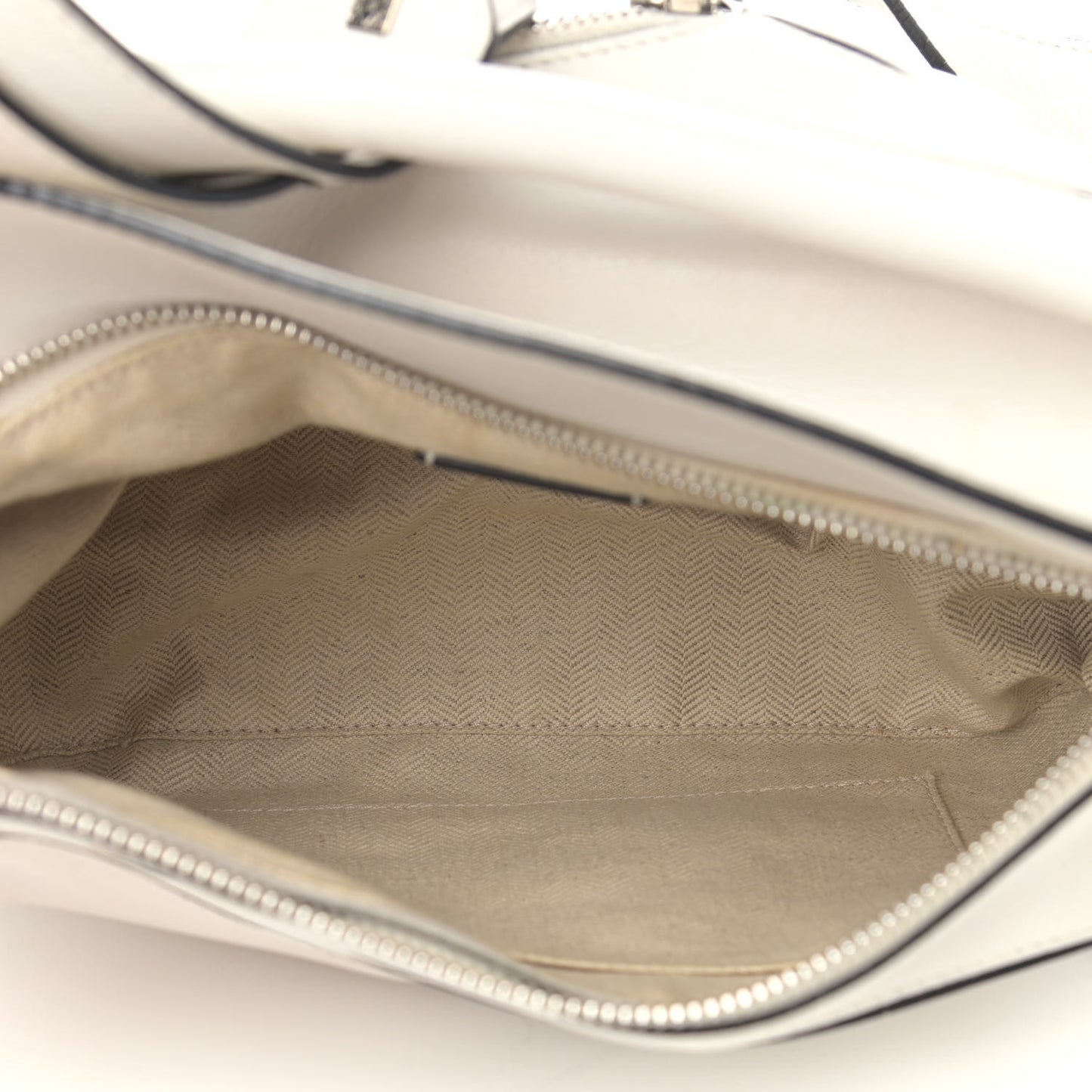 Calfskin Small Puzzle Bag White