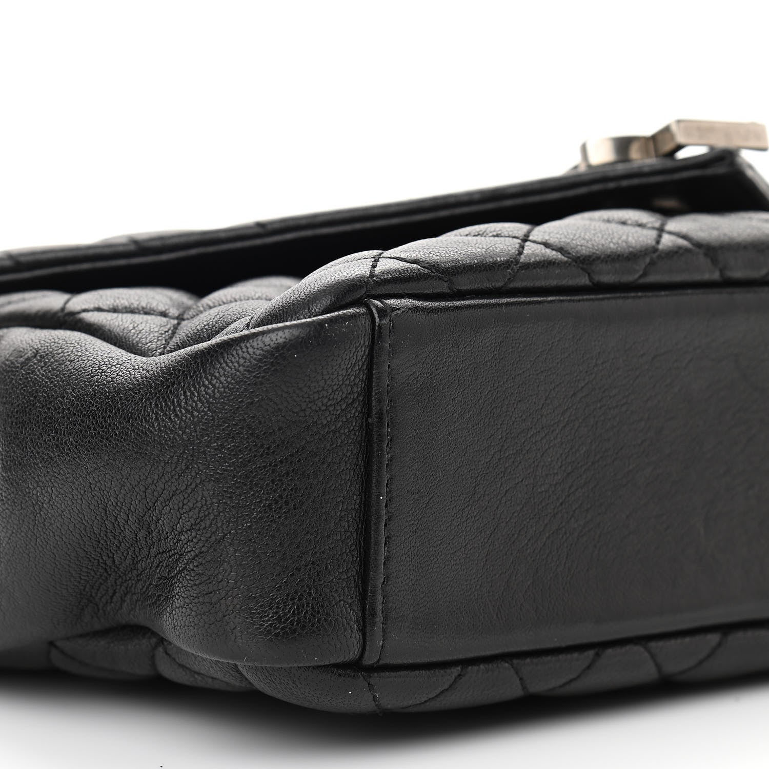 Saint Laurent Sheepskin Tri-Quilt Monogram Medium College Bag Black 9 of 11