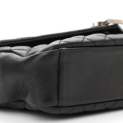 Saint Laurent Sheepskin Tri-Quilt Monogram Medium College Bag Black 9 of 11